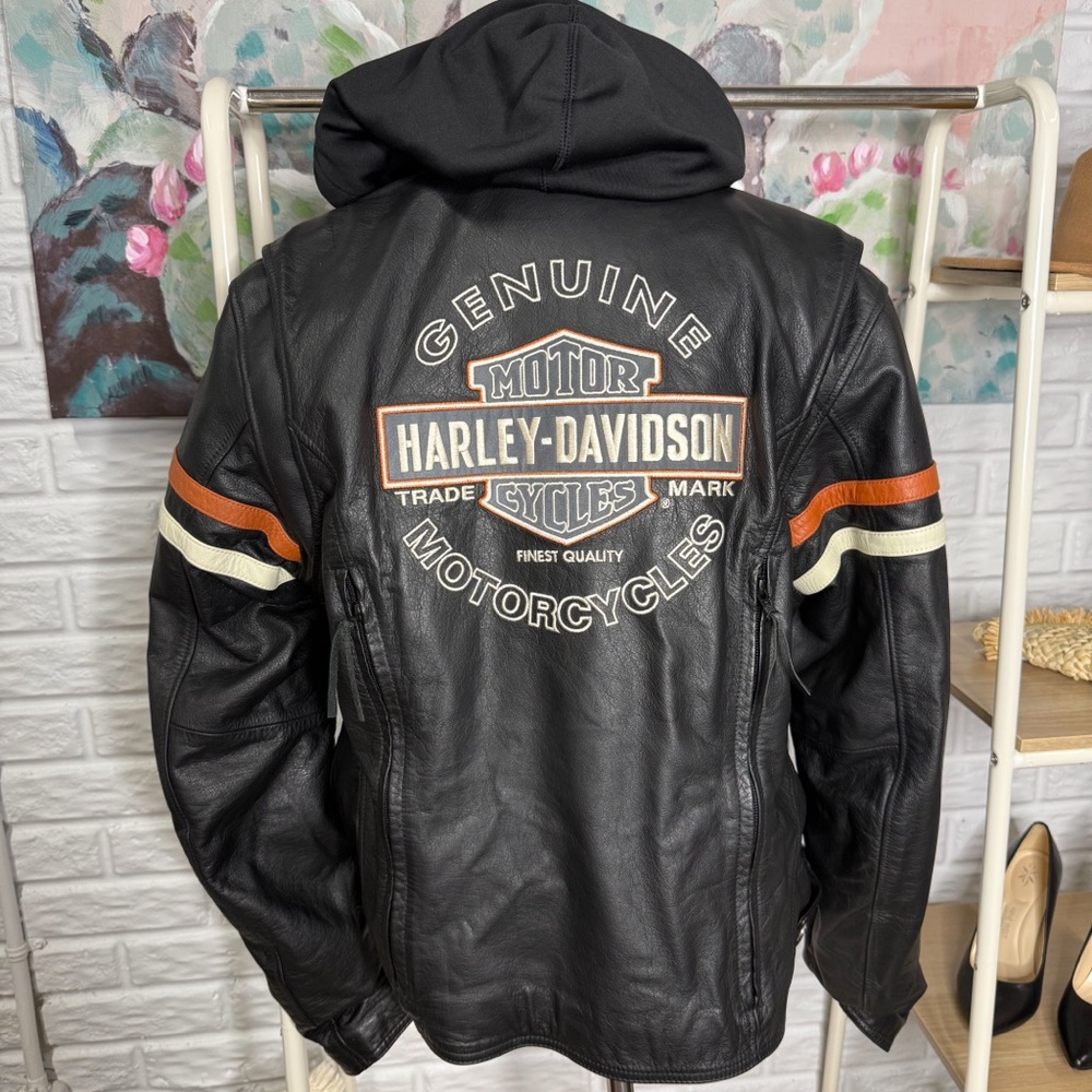 Harley-Davidson Miss Enthusiast 3-in-1 Leather Jacket (XL)
